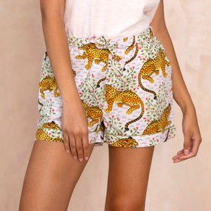 Printfresh Bagheera tiger in blush pj shorts